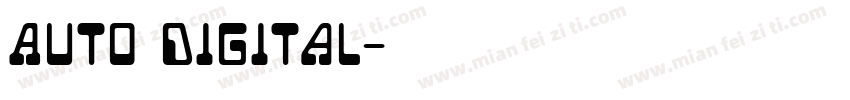 Auto Digital字体转换